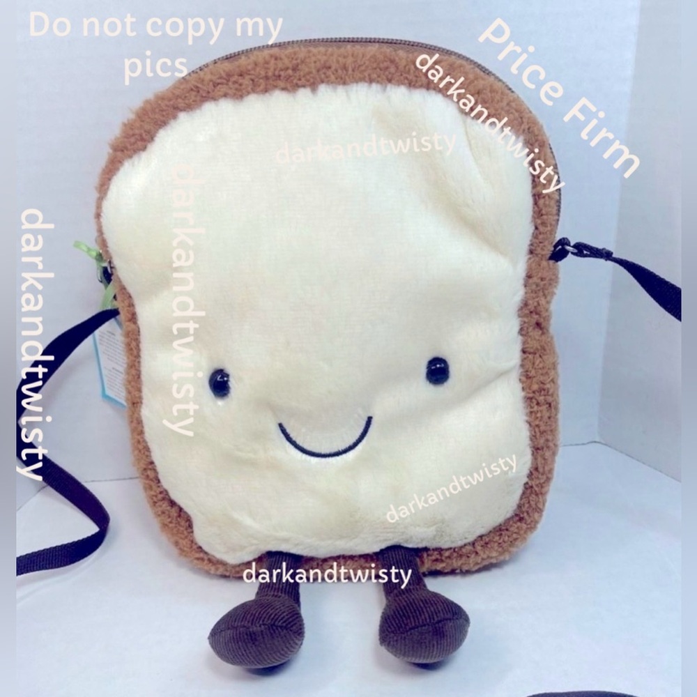 SALE! JELLYCAT AMUSEABLES TOAST CROSSBODY BAG BNWT PRICE FIRM
